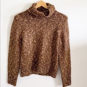 Ralph Lauren Vintage Brown/Tan Turtleneck Sweater